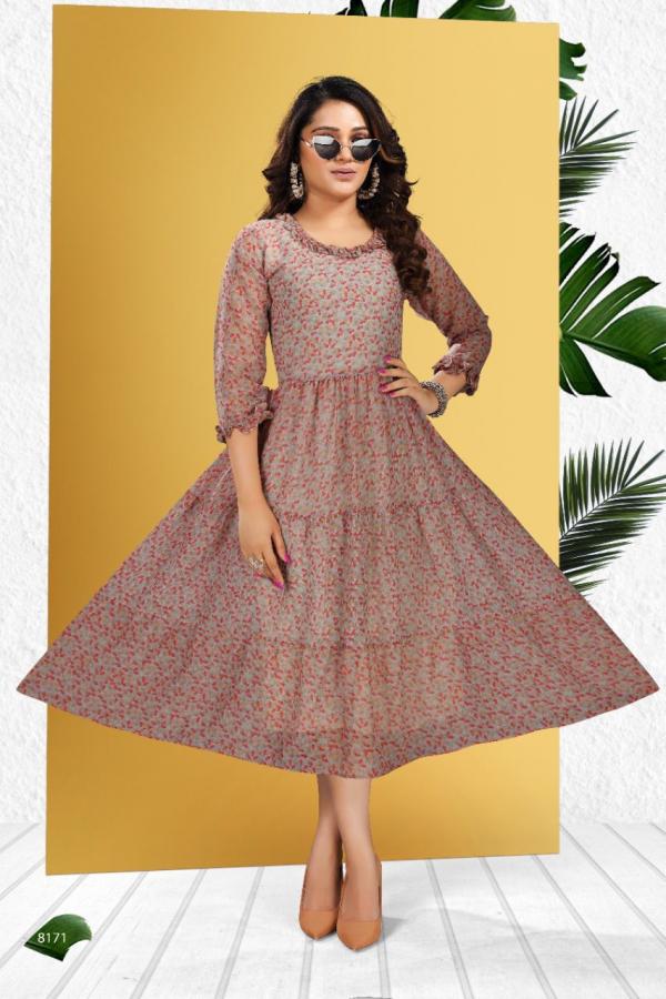 Beauty Queen Kalyani 1 Fancy Wear Georgette Designer Kurti Collection